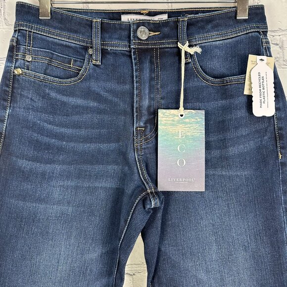 Liverpool Men's Regent Relaxed Straight Leg Eco Denim Jean, Size W29 x L34, Blue - Picture 5 of 15